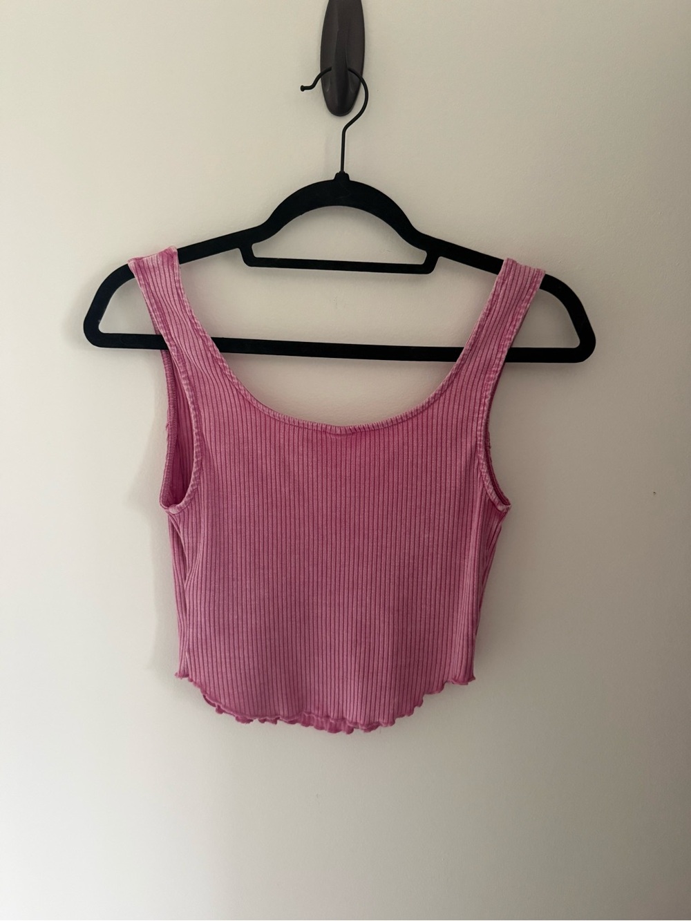 Target Pink Ribbed Crop Tank Top - Picture 3 of 3